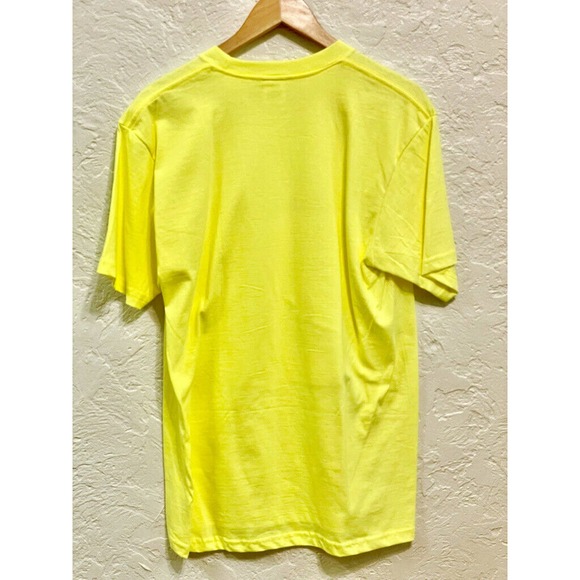 Supreme Bombay Tee Bright Yellow FW18 Size Medium NEW RARE T-Shirt - Picture 3 of 4